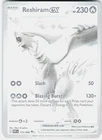 Pokemon Reshiram ex 173/086 Holo Black White Rare White Flare Pokemon Near Mint