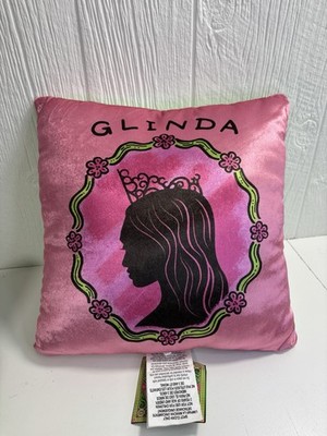 Wicked Elphaba and Glinda Double Sided Satin Velour Pillow  New