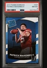 2017 Panini Donruss Patrick Mahomes II #327 Rated Rookie PSA 8