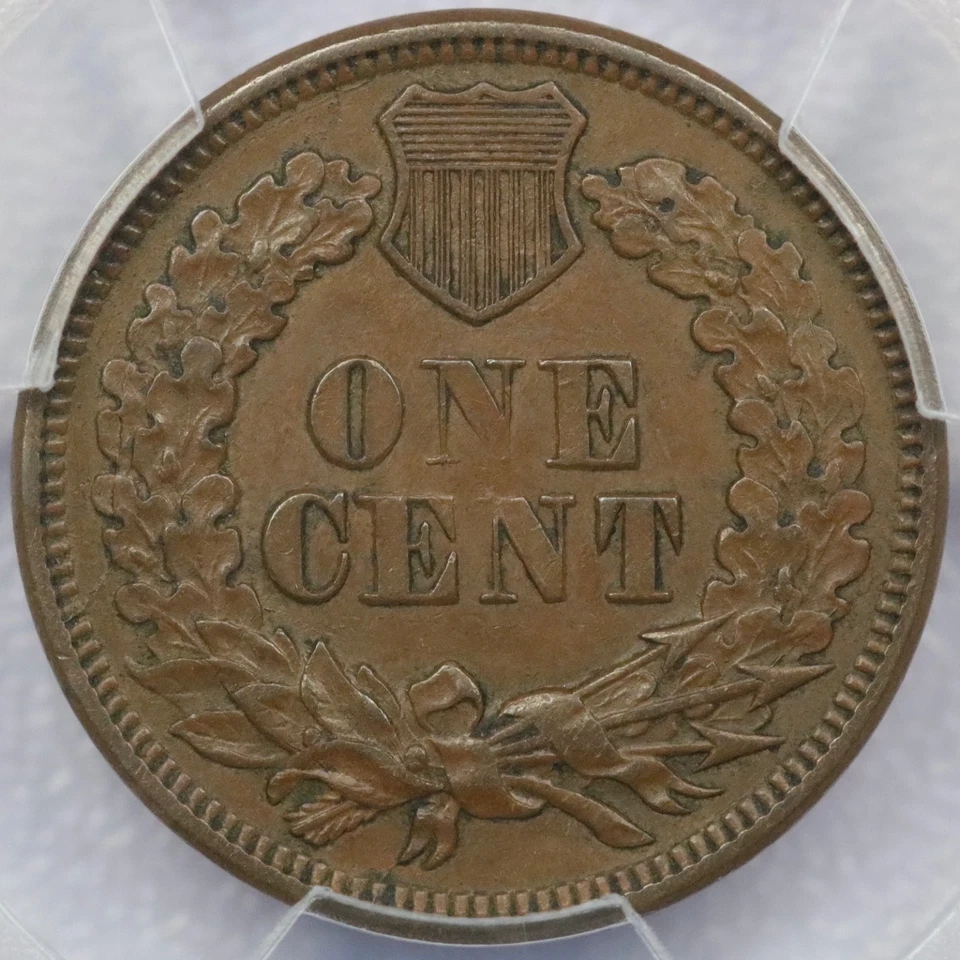 1868 1c Indian Head Cent - PCGS AU 58 - Image 2 of 4