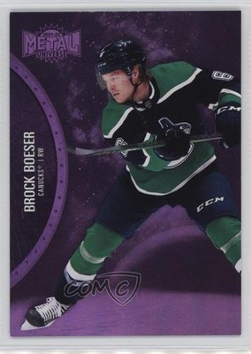 2021 Skybox Metal Universe Alternate Jersey Purple Spectrum Brock Boeser 0qe1