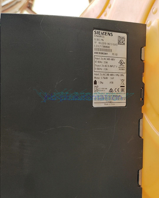 1PC Siemens inverter 6SL3210-1KE12-3UF2 Used