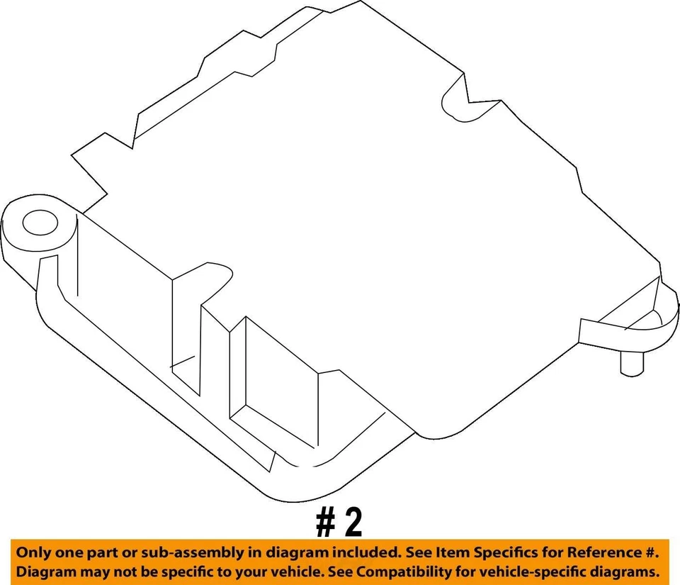 System Restraint Bag Module  Center Console Fits 16-20 INFINITI QX60 997873 - Image 4 of 4