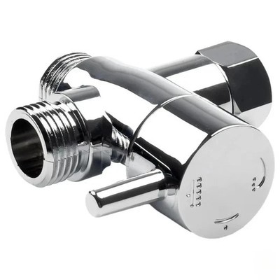 3-Way T-adapter Shower Head Diverter Valve Water Splitter Switch Faucet Bathroom