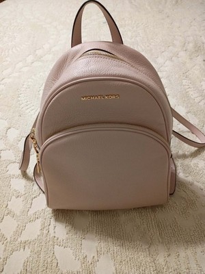 Michael Kors Pink Pebbled Leather Travel Backpack Bag NWT