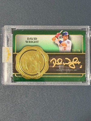 2025 Topps Five Star Baseball - David Wright - Golden Graphs Auto Green /15