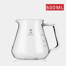 TIMEMORE Glass Coffee Server Sharing Pot Water Level Display 360ml 600ml