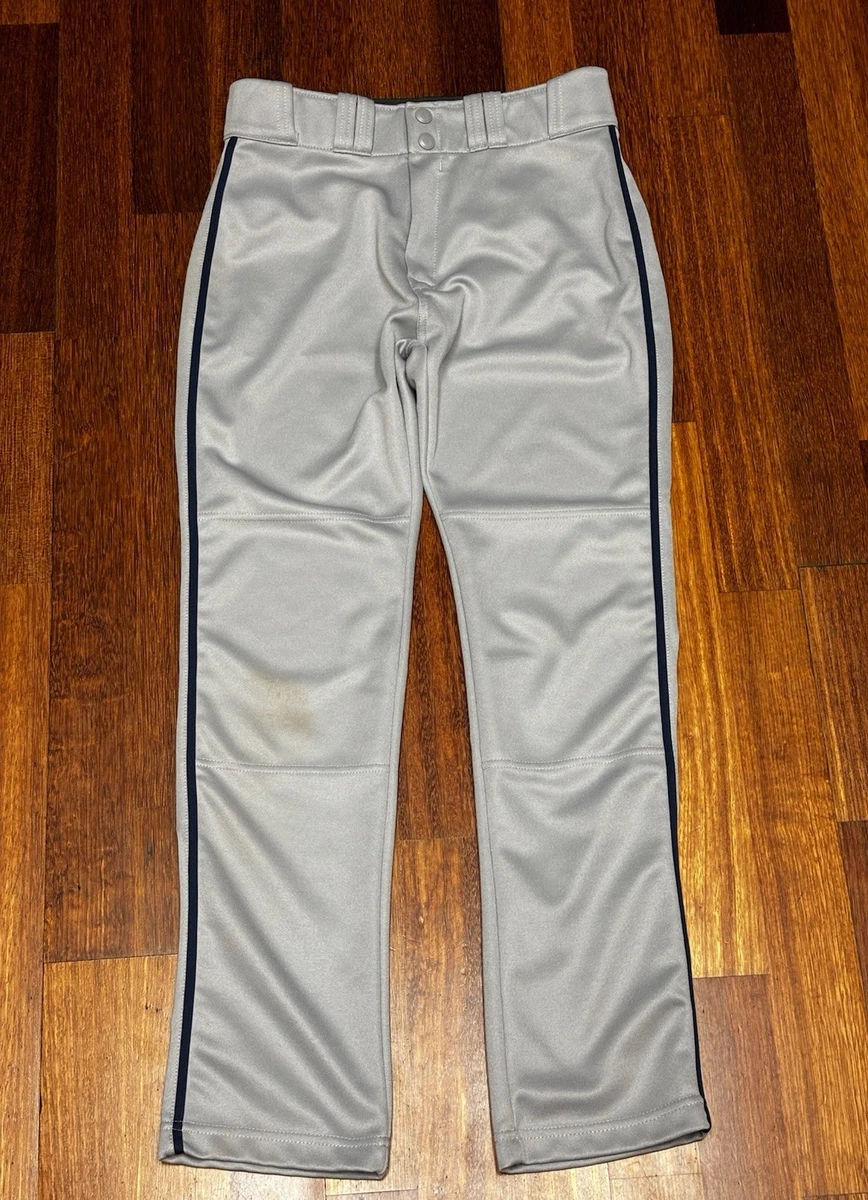 Easton Pro+ Pantaloni Da Baseball Per Bambini E Ragazzi: Modello Tubo Grigio/Maroon Con Ginocchia Rinforzate - 4