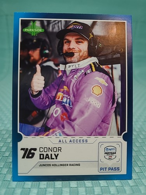 #ad 2026 Parkside Indycar NTT Collection Pit Pass Insert Conor Daly 23 $2.99