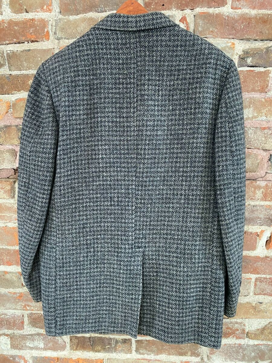 Vintage 40s 50s Harris Tweed Regimental Lining Jacket Sport Vintage 40s 50s Harris Tweed Regimental Lining Jacket Sport