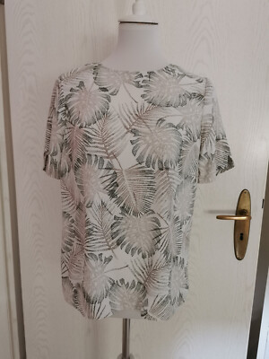 Primark Shirt Polyester NEU Blattmuster Größe 36