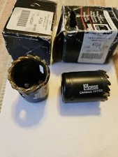 M.K. MORSE CO, 1-1/2"  38MM DIA. CARBIDE TIPPED HOLE SAW, CAT. NO. AT24   ( 2)