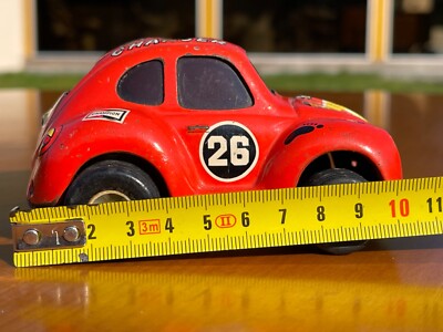 Very rare!! Made in Japan Masuda Tin toy VW Beetle Charger
