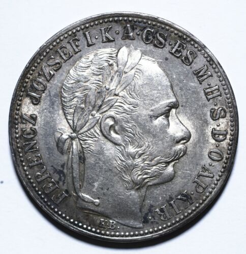1887 Hungary One 1 Forint - Ferenc Jozsef - Lot 358 - Bild 2 von 2