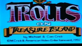 NES Trolls on Treasure Island rare kid's puzzle game - cartridge only - tested!