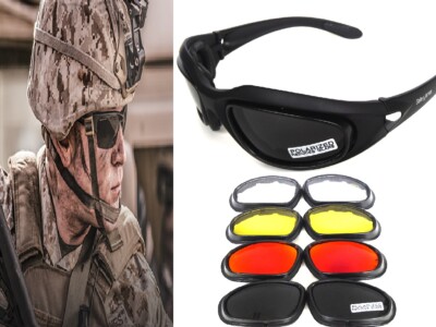 Airsoft Motorcycle Military,Riding,Hunting,Shooting,Fishing Sunglasses 4 Lenses