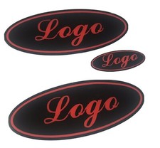 Ford Focus RS/ST MK2  Gel Badge Overlays Black & Red Gloss Front back s/wheel