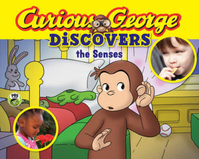 Curious George Discovers the Senses (science storybook) - Paperback - ACCEPTABLE