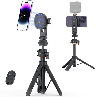 VRIG Magnetic Phone Tripod, Compatible with MagSafe - 21.6'' Extendable Selfie...