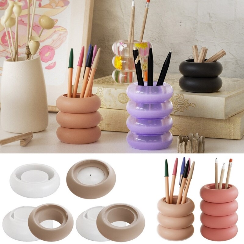 Storage Box Mold Epoxy Resin Pen Holder Molds Convenient Jewelry Container Mould