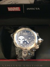 Invicta Watch 32426 MARVEL PUNISHER RESERVE 52mm VENOM LE SWISS Quartz Chron NEW