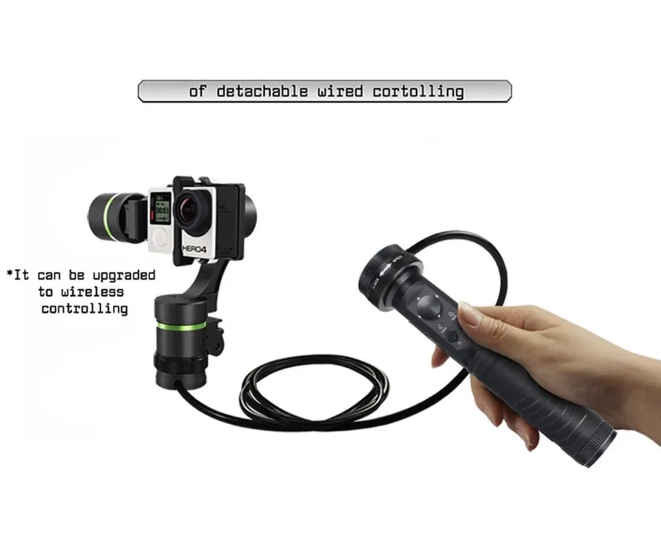 Lanparte GoPro Handheld Gimbal Stabilizer 3Axis Deteachable Wired Control LA3D - Image 3 of 4