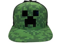 Minecraft Youth Flat Bill Snapback OSFM Cap Hat
