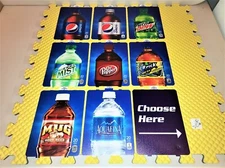 DIXIE NARCO 276HVV & 501E SODA VENDING MACHINE "BOTTLE" VEND LABEL VARIETY PACK