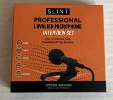 Slint Lapel Microphone with iPhone Adaptor - One Clip-On Microphone
