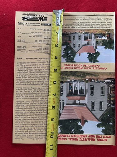 Vintage 1990 Walthers Cornerstone Model Train Print Ad Rural Scenes Miniatures - Picture 7 of 7