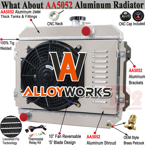 3 Row Radiator+Shroud Fan For 1974-1985 82 Toyota Corolla KE30 KE38 KE55 KE70 MT - Picture 1 of 10