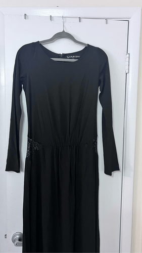 FOR THE LOVE OF LEMONS MAXI LACE DRESS VNECK LONG SLEEVE SIZE XS - Picture 4 of 15