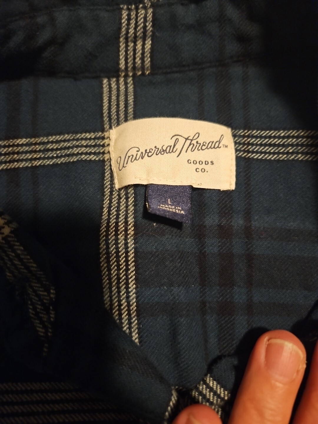 Universal Thread Green Plaid Button Down Long Sle… - image 8