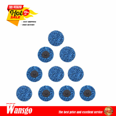 Quick Change Easy Strip & Clean Discs Fit For Paint Rust Blue 10 Pack 3'' New
