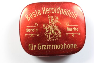 HEROLD MARKE Gramophone Needles TIN - Made in Nurnberg, Germany ( FULL )
