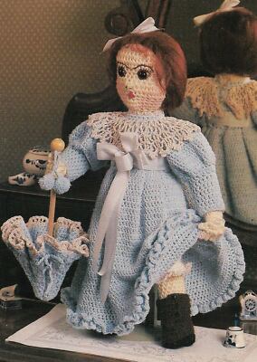 ANTIQUE DOLL & DRESS TOY DIGEST SIZE CROCHET PATTERN INSTRUCTIONS