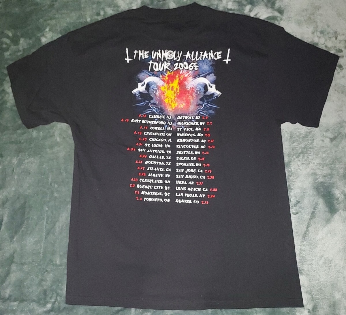 SLAYER 2006年ツアー ロングTシャツ 正規品 SizeM 美品 SLAYER 2006年ツアー ロングTシャツ 正規品 SizeM 美品