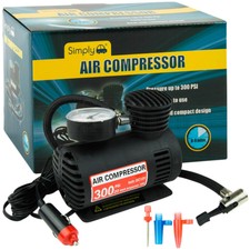12V CAR ELECTRIC MINI COMPACT COMPRESSOR PUMP BIKE TYRE AIR INFLATOR 300PSI NEW