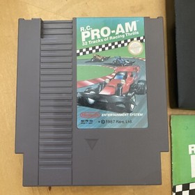 R.C. Pro-Am con manual y funda NES Nintendo sistema de entretenimiento aut&eacute;ntico OEM