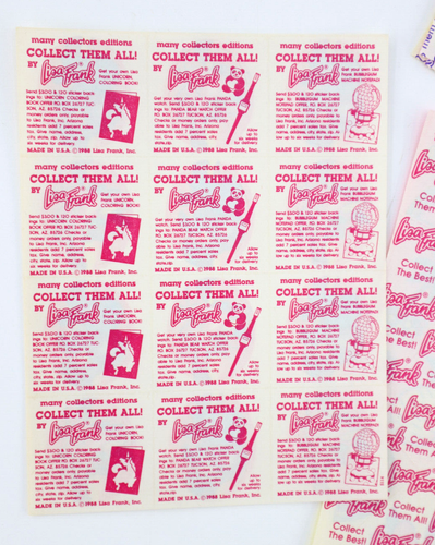 Lisa Frank Vintage 1989 Holiday Sticker Sheet Easter Bunnies Unicorns Dinosaurs - Picture 8 of 14