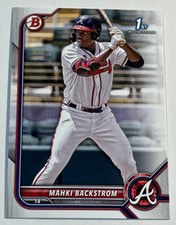 2022 Bowman Baseball 1st Bowman #BP-121 Mahki Backstrom Atlanta Braves