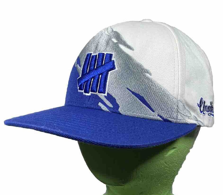 Undftd Paint Brush Splash Snapback Hat Cap Undefeated Blue Gray