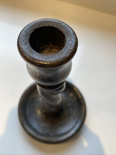 Vintage Barley Twist Wooden Candlestick Wood Candle Holder - Picture 3 of 5