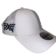 PXG White Golf Hat New Era 39THIRTY Blank Cap Fitted S/M Strech Fit Fast Ship 