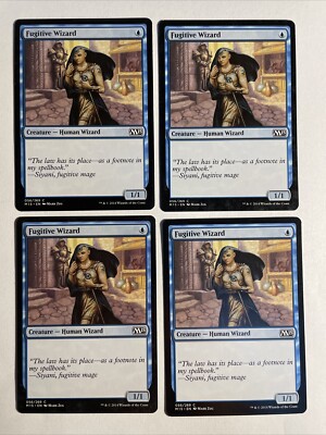 4x Mtg M15 Fugitive Wizard NM Magic Karte Magic The Gathering