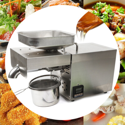 #ad #ad 1500W Automatic Oil Press Machine Hot Cold Oil Extractor Stainless Steel $167.69