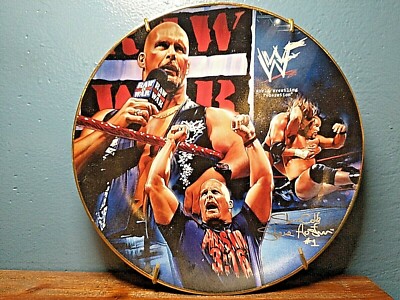 Stone Cold Steve Austin Limited Collector Plate Danbury Mint With
