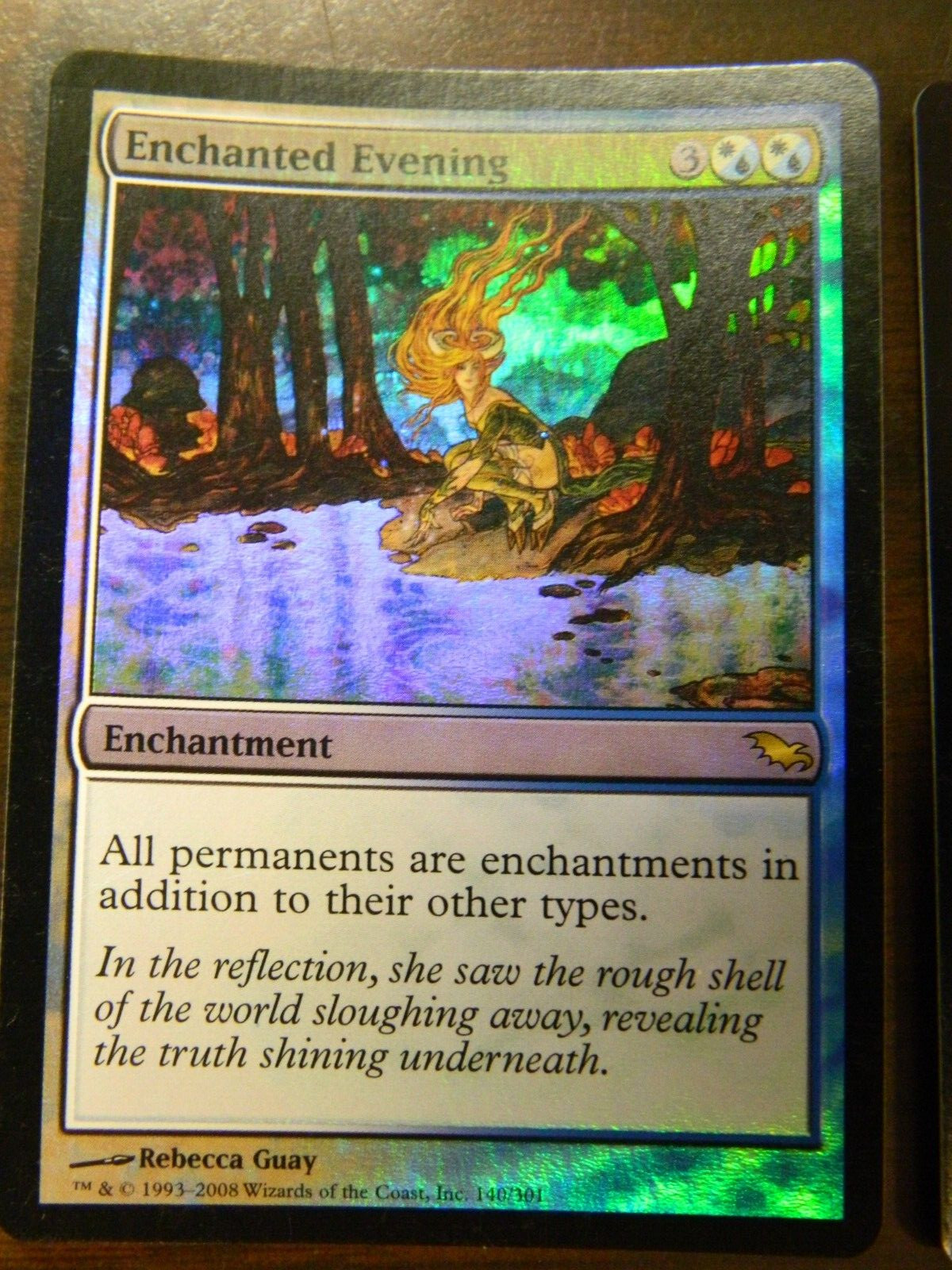 MTG Shadowmoor FOIL Rare Enchanted Evening Excellent - NM