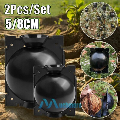 2x Reusable Air Layering Pods Bonsai Plant Root Growing Box for Tree Propagation
