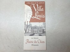 Villa Louis Show Place Of The Midwest Vintage Prairie Du Chien WI Trvl Brochure